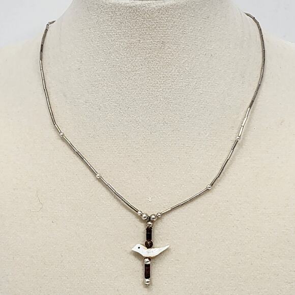 Sterling Silver Native American Necklace - Picture 5 of 6